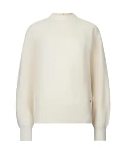 Ребристый свитер с высоким воротником Liu Jo, белый