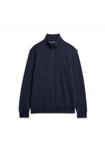 Мужская толстовка Henley с логотипом Essential Henley, однотонная Superdry., синий