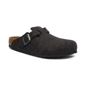 Шерстяные бостонские сандалии-мюли Birkenstock, серый