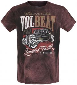 Футболка Volbeat Louder And Faster, коричневый