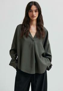 Блуза Second Female Blouse, Beluga/Dark Grey