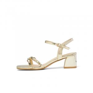 Сандалии с одним ремешком 5,5 см женские RED DRAGONFLY, Gold