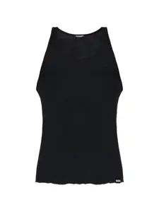 Топ для отдыха в рубчик Dsquared2, черный