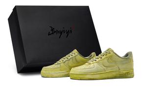 Кроссовки для скейтбординга Air Force 1, унисекс, низкие, желтые Nike, Yellow