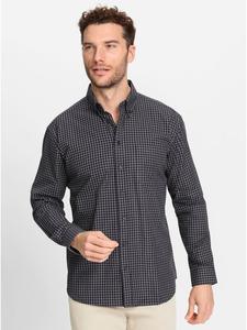 WITT WEIDEN Рубашка с длинными рукавами серого цвета с узором