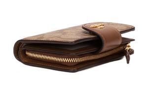 КОНВЕРТ С УГЛОВОЙ МОЛНИЕЙ ИЗ КАНВАСА С КОЖАНЫМИ КЛАПАНАМИ СРЕДНЕГО РАЗМЕРА ЖЕНСКИЙ КОРИЧНЕВЫЙ COACH