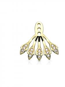 Bungsa Золотая серьга-кафф