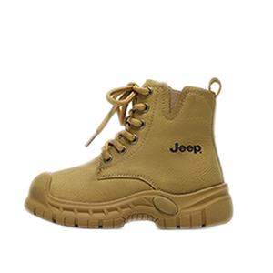 Детские кожаные ботинки Kids Jeep, светло-коричневые