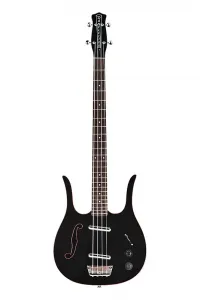 Электрический бас-гитара Danelectro D58LHB-BKRD 1958 Longhorn с корпусом с F-образным отверстием, короткой мензурой и 4 струнами
