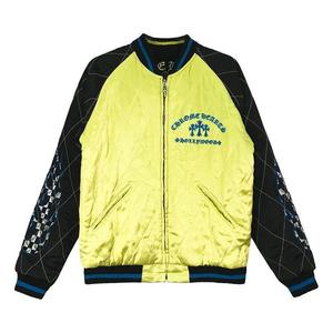 Куртка Chrome Hearts Matty Boy Flaming Youth Reversible Bomber Jacket Black/Yellow, разноцветный