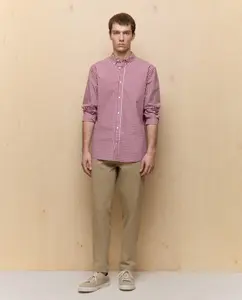 Мужские брюки чинос slim stretch на резинке Easy Wear, коричневый