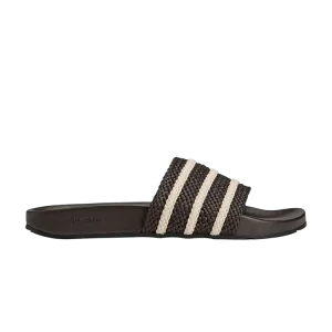 Шлепанцы Wales Bonner x Adilette Slides 'Dark Brown Wonder White', коричневый