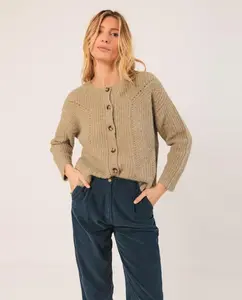 Женская куртка с длинным рукавом и круглым вырезом Indi & Cold, светло-зеленый