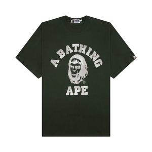 Футболка с графическим рисунком BAPE College, Зеленая