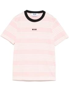 Футболка в полоску MSGM, розовый