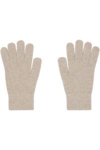 Yves Salomon Бежевые кашемировые перчатки