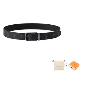 LOUIS VUITTON Ремень Lv Slender 35mm Двусторонний, Black