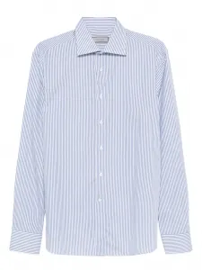 Рубашка в полоску Canali, белый