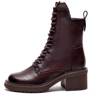 Ботинки Crew Martin высотой 6 см женские MATA, черные