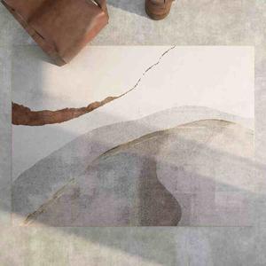 AOVOC Ковер 200x340 см для гостиной/спальни в японском стиле wabi-sabi, современный, светлый, для дивана и кофейного стола, Aila Pink 01