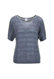 Свитер из лент с блестящим эффектом Madeleine, голубой