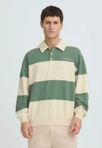 Полосатая футболка sdtennyson оверсайз с длинными рукавами Solid, Cilantro