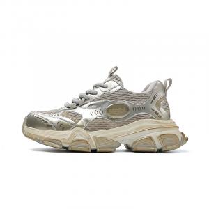 Низкие массивные кроссовки Balance Height Increase для мужчин FAIRWHALE, Space Silver Gray