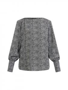 Женская блузка-рубашка в черно-белом цвете DreiMaster