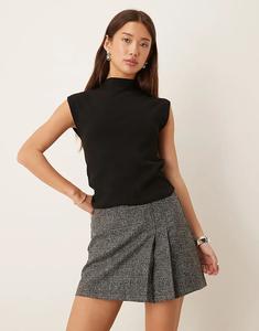 Мини-юбка JDY в серую клетку, приталенная