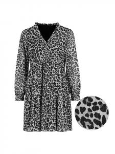 Платье до колена Sublevel Kleid, цвет Hellgrau/Schwarz