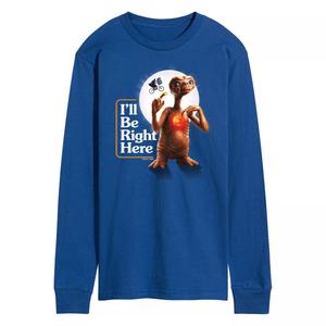 Мужская футболка с длинными рукавами ET Be Right Here Licensed Character
