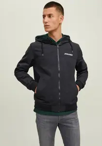 Ветровка Jack & Jones "RUSH BLOCKING HOOD BOMBER", с капюшоном, черный