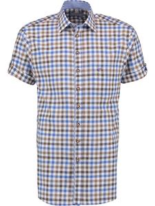 Традиционная рубашка сарудо светло-голубого/синего цвета OS-Trachten