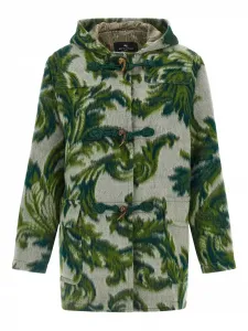 Пальто с узором ETRO, зеленый