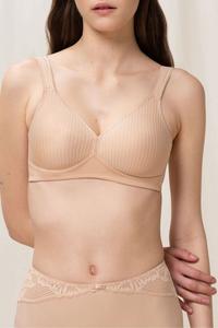 Современный бюстгальтер из мягкого хлопка без косточек Triumph, белый