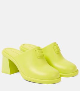 Кроксы с логотипом Miu Miu, Lime