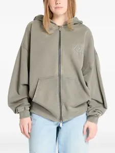 Свитшот на молнии с логотипом Lakers и эффектом потертости New Era Cap, серый