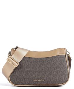 парусиновая сумка через плечо Jet Set Michael Kors, коричневый