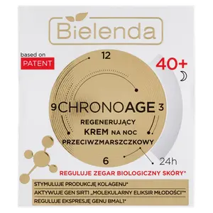 Крем для лица регенерирующий против морщин 40+ на ночь Bielenda Chrono Age, 50 мл
