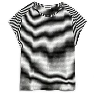 Футболка Armedangels Women's Oneliaa Lovely Stripes, цвет Black/Oatmilk