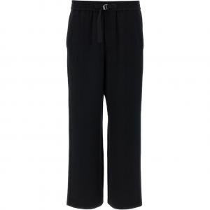 Брюки прямого кроя Ami Paris с логотипом AMIPARIS, черный