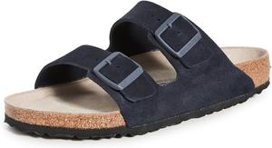 Женские сандалии Birkenstock Arizona с мягкой стелькой из кожи, Midnight