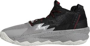 Кроссовки Adidas для взрослых унисекс Dame 8, черный/красный/серый