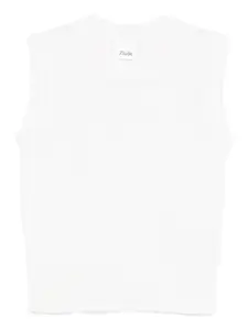 Вязаный топ без рукавов Allude, белый