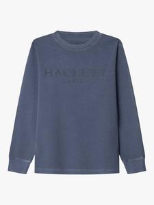 Детская хлопковая футболка с длинными рукавами Hackett London, Chambray Blue