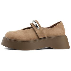 N6N8 Туфли Мэри Джейн женские розовые, хаки, желтые