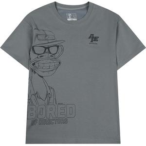 361° Футболка мужская темно-серая с круглым вырезом, умеренно прямого кроя