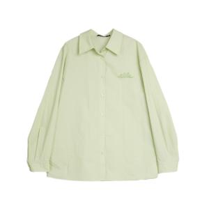ELLE Рубашка Women's Fruit Green Lapel Moderate
