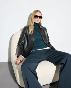 Женский базовый джемпер из вискозы однотонный Woman El Corte Inglés, темно-зеленый