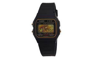 CASIO Часы Retrofit Series Quartz Movement Resin Strap Watch Unisex Black Dial